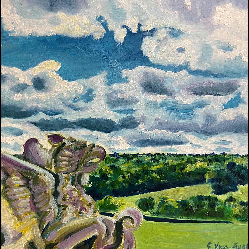 Looking over the valley landscape from Polesden Lacey in Surrey - display image