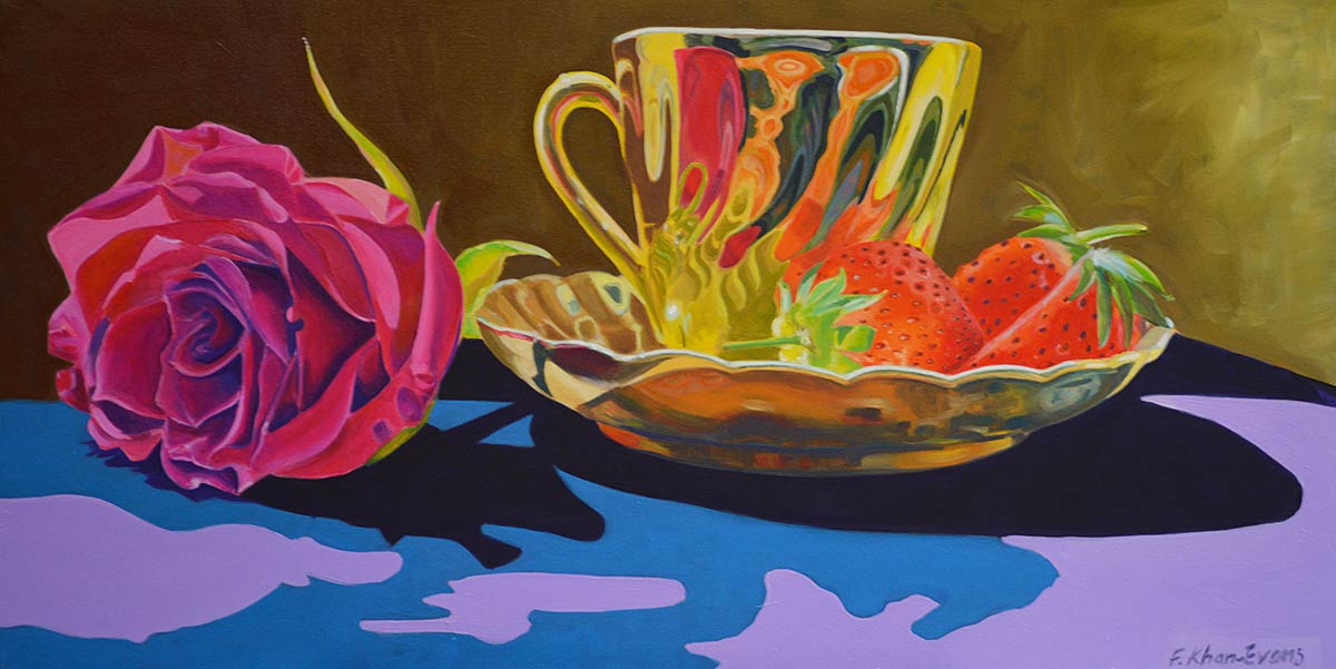 Rosalind’s Teacup, oil on canvas