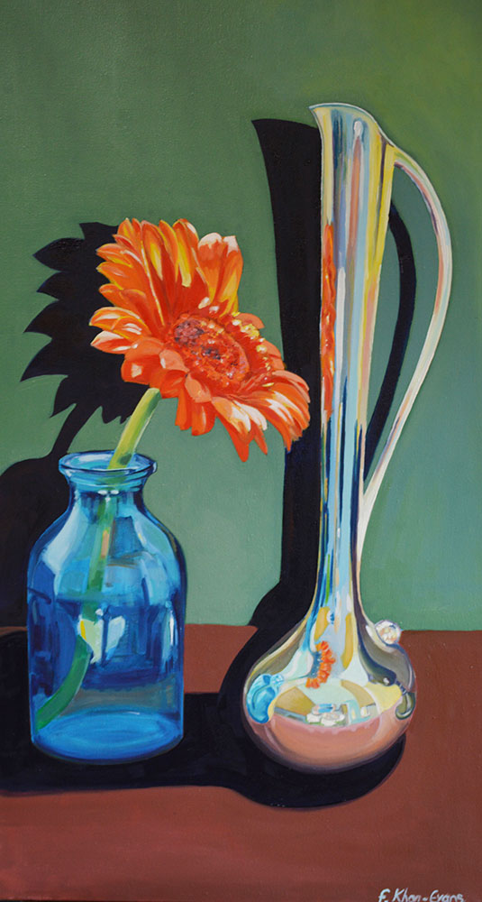 Still Life with Gerbera, oil on canvas